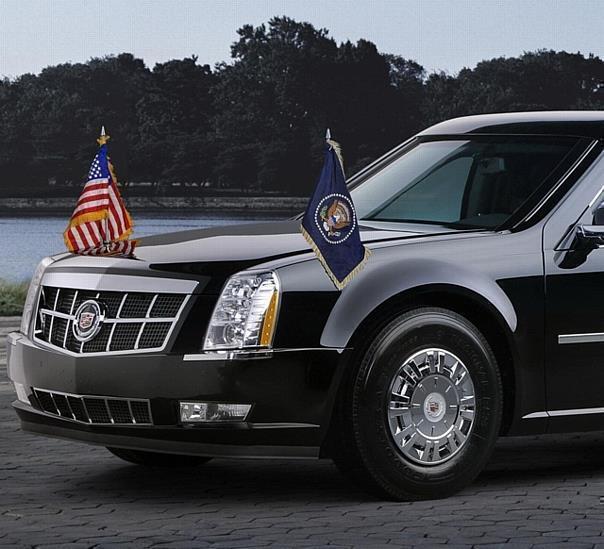 President Barack Obamas new Cadillac Presidential Limousine.